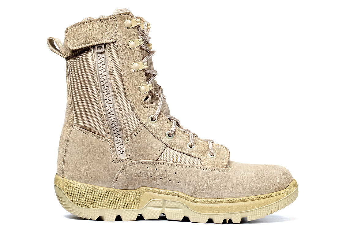 (gard)Military boots with zipper guard in suede - IRAN MADE